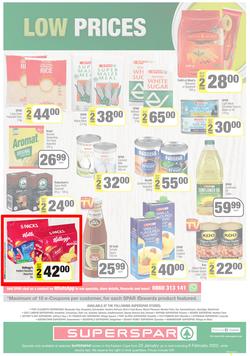 SUPERSPAR EASTERN CAPE : Lower Than Low Prices (25 January - 6 February 2022) Valid In | Bluewater Bay, Amalinda, Knysna, Heather Park, Jeffery's Bay, Rosehill, Protea, Sedgefield, Spandau, page 12