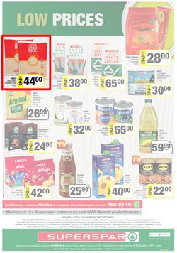 SUPERSPAR EASTERN CAPE : Lower Than Low Prices (25 January - 6 February 2022) Valid In | Bluewater Bay, Amalinda, Knysna, Heather Park, Jeffery's Bay, Rosehill, Protea, Sedgefield, Spandau, page 12
