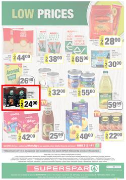 SUPERSPAR EASTERN CAPE : Lower Than Low Prices (25 January - 6 February 2022) Valid In | Bluewater Bay, Amalinda, Knysna, Heather Park, Jeffery's Bay, Rosehill, Protea, Sedgefield, Spandau, page 12