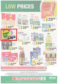 SUPERSPAR EASTERN CAPE : Lower Than Low Prices (25 January - 6 February 2022) Valid In | Bluewater Bay, Amalinda, Knysna, Heather Park, Jeffery's Bay, Rosehill, Protea, Sedgefield, Spandau, page 12