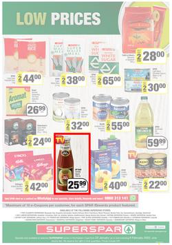 SUPERSPAR EASTERN CAPE : Lower Than Low Prices (25 January - 6 February 2022) Valid In | Bluewater Bay, Amalinda, Knysna, Heather Park, Jeffery's Bay, Rosehill, Protea, Sedgefield, Spandau, page 12