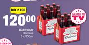 Budweiser Handies-For 2 x 6 x 330ml