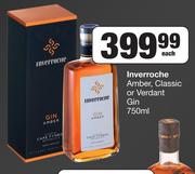 Inverroche Amber, Classic Or Verdant Gin-750ml Each