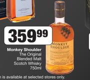 Monkey Shoulder The Original Blended Malt Scotch Whisky-750ml