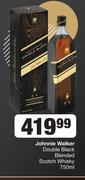 Johnnie Walker Double Black Blended Scotch Whisky-750ml