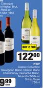 KWV Classic Collection Sauvignon Blanc,Chenin Blanc,Chardonnay,Grenache Blanc-For 2 x 750ml