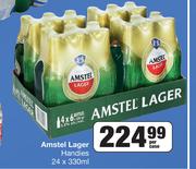Amstel Lager Handies-24 x 330ml Per Case