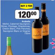 Arabella Merlot,Cabernet Sauvignon,Shiraz,Pinotage,Chardonnay,Chenin Blanc-For 2 x 750ml
