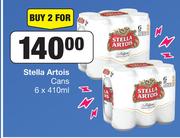 Stella Artois Cans-For 2 x 6 x 410ml