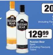 Russian Bear Spirit (Including Flavours)-750ml Each