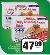 Spar Southern Style Crumbed Chicken Range-500g Each