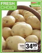 Spar Freshline Potatoes-4Kg Per Pocket