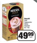 Nescafe Gold Cappuccino Sticks Assorted-8s/10s Each