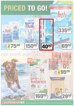 SUPERSPAR EASTERN CAPE : Lower Than Low Prices (25 January - 6 February 2022) Valid In | Bluewater Bay, Amalinda, Knysna, Heather Park, Jeffery's Bay, Rosehill, Protea, Sedgefield, Spandau, page 9