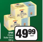 Spar Choice Butter Brick-500g Each