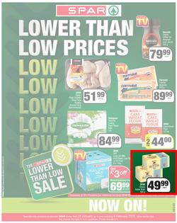 SPAR EASTERN CAPE : Lower Than Low Prices (25 January - 6 February 2022) Valid in Acres, Algoa Park, Aliwal North, Aspen, Burgersdorp. Cambridge, Camdeboo, Cradock, Crossways, Dagbreek, Fig Tree, page 1