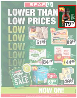 SPAR EASTERN CAPE : Lower Than Low Prices (25 January - 6 February 2022) Valid in Acres, Algoa Park, Aliwal North, Aspen, Burgersdorp. Cambridge, Camdeboo, Cradock, Crossways, Dagbreek, Fig Tree, page 1