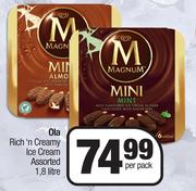 Ola Rich 'n Creamy Ice Cream Assorted-1.8Ltr Per Pack