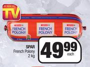 Spar French Polony-2kg Each