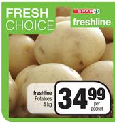 Freshline Potatoes-4kg Per Pocket