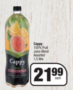 Cappy 100% Fruit Juice Blend Assorted-1.5 Litre Each
