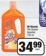 Mr Muscle Tile Cleaner Assorted-750ml Each