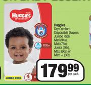Huggies Dry Comfort Disposable Diapers Jumbo Pack-Per Pack