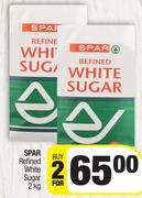 Spar Refined White Sugar-For 2 x 2kg