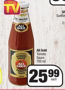 All Gold Tomato Suce-700ml Each