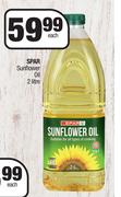 Spar Sunflower Oil-2Ltr Each