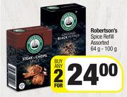 Robertson's Spice Refill Assorted-For Any 2 x 64g-100g