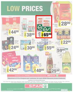 SPAR EASTERN CAPE : Lower Than Low Prices (25 January - 6 February 2022) Valid in Acres, Algoa Park, Aliwal North, Aspen, Burgersdorp. Cambridge, Camdeboo, Cradock, Crossways, Dagbreek, Fig Tree, page 8