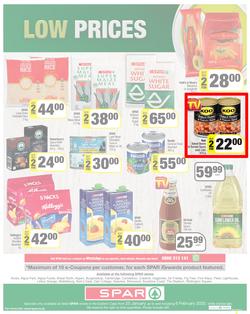 SPAR EASTERN CAPE : Lower Than Low Prices (25 January - 6 February 2022) Valid in Acres, Algoa Park, Aliwal North, Aspen, Burgersdorp. Cambridge, Camdeboo, Cradock, Crossways, Dagbreek, Fig Tree, page 8