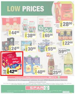 SPAR EASTERN CAPE : Lower Than Low Prices (25 January - 6 February 2022) Valid in Acres, Algoa Park, Aliwal North, Aspen, Burgersdorp. Cambridge, Camdeboo, Cradock, Crossways, Dagbreek, Fig Tree, page 8