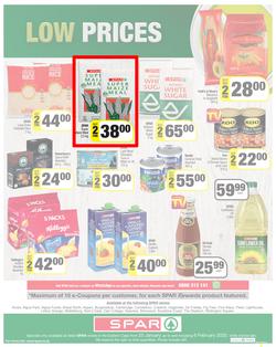 SPAR EASTERN CAPE : Lower Than Low Prices (25 January - 6 February 2022) Valid in Acres, Algoa Park, Aliwal North, Aspen, Burgersdorp. Cambridge, Camdeboo, Cradock, Crossways, Dagbreek, Fig Tree, page 8