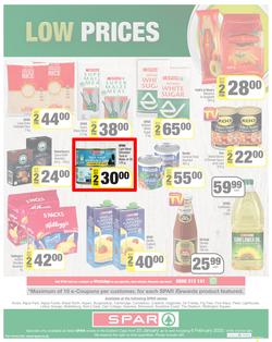 SPAR EASTERN CAPE : Lower Than Low Prices (25 January - 6 February 2022) Valid in Acres, Algoa Park, Aliwal North, Aspen, Burgersdorp. Cambridge, Camdeboo, Cradock, Crossways, Dagbreek, Fig Tree, page 8