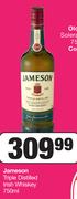 Jameson Triple Distilled Irish Whiskey-750ml 