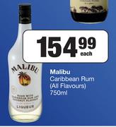 Malibu Caribbean Rum (All Flavours)-750ml Each