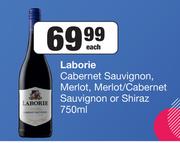 Laborie Cabernet Sauvignon, Merlot, Merlot/ Cabernet Sauvignon Or Shiraz-750ml Each