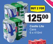 Castle Lite Cans-For 2 x 6 x 410ml