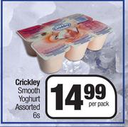 Crickley Smooth Yoghurt Assorted-6s Per Pack