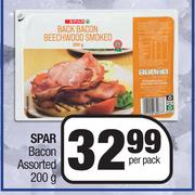 Spar Bacon Assorted-200g Per Pack