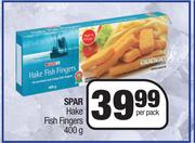 Spar Hake Fish Fingers-400g Per Pack
