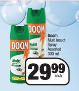 Doom Multi Insect Spray Assorted-300ml Each