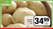 Spar Freshline Potatoes-4Kg Per Pocket