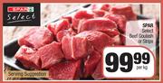 Spar Select Beef Goulash Or Strips-Per Kg
