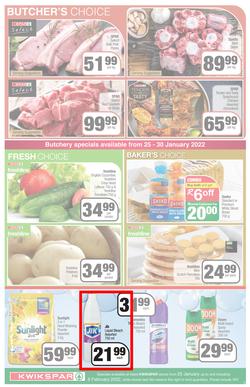 KWIKSPAR EASTERN CAPE : Lower Than Low Prices (25 January - 6 February 2022) Valid in Abbotsford, Beacon Isle, Beetlestone, Burt Drive, Butterworth, East End, Miramar, Rink Street, Spyros, page 3