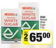 Spar Refined White Sugar-For 2 x 2Kg