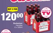 Budweiser Handies-For 2 x 6 x 330ml