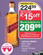 Johnnie Walker Red Label Blended Scotch Whisky-750ml